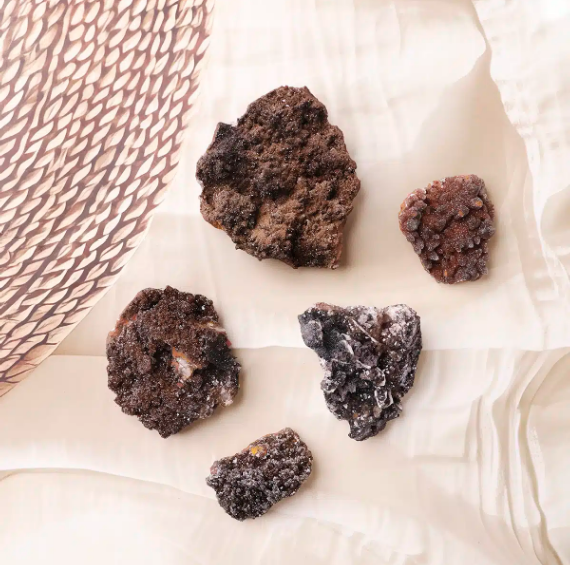 Hematite Quartz Cluster