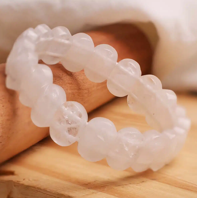 Clear Quartz Oval Faceted Bracelet