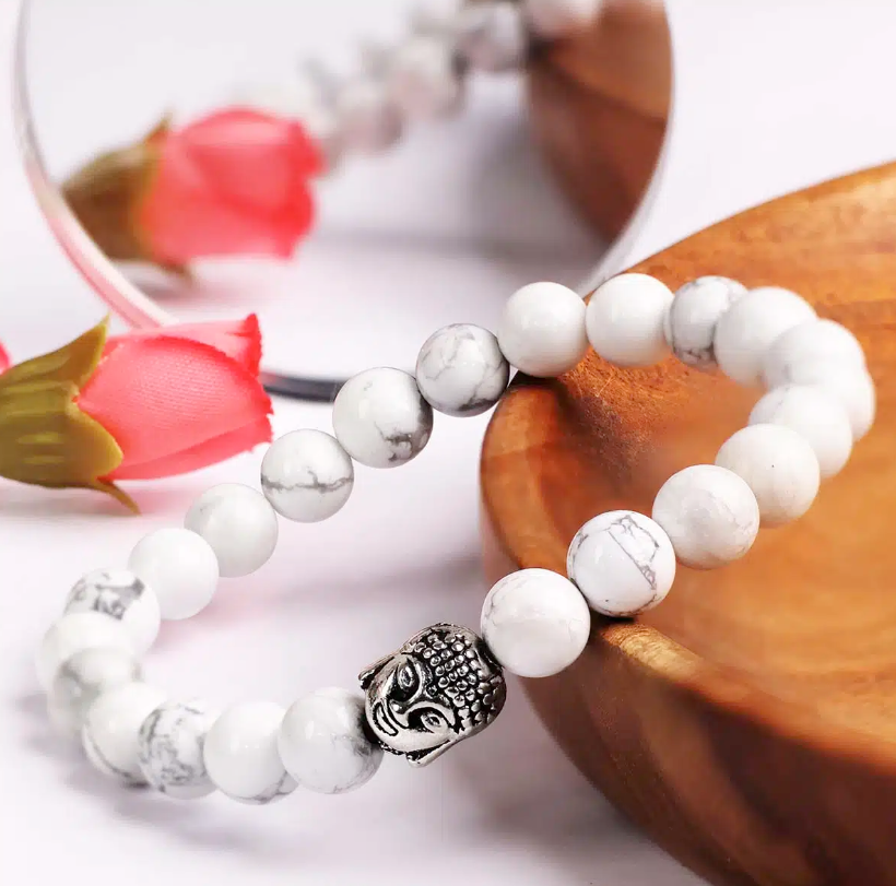 Howlite Buddha Bracelet
