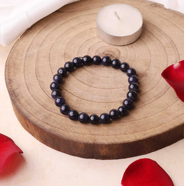 Blue Goldstone Bracelet (Man-Made)