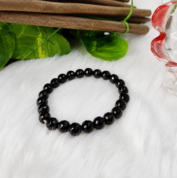 Black Onyx Faceted Bracelet