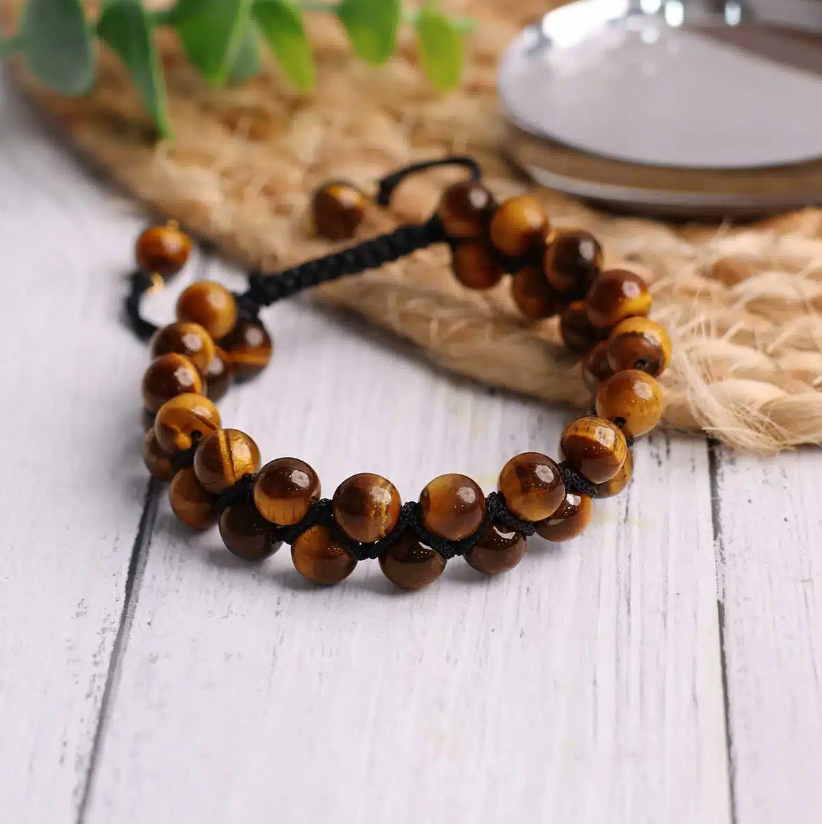 Tiger Eye Double Layered Thread Bracelet