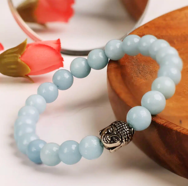 Angelite Buddha Bracelet