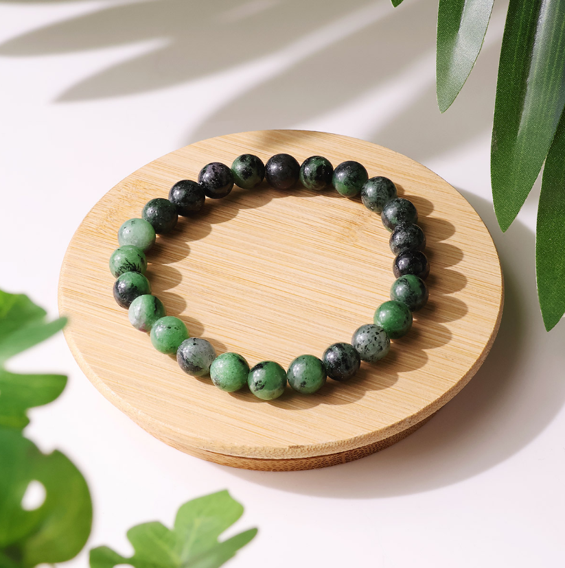 Ruby Zoisite Beads Bracelet