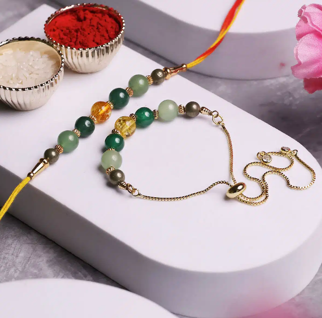 Money Magnet Beads Rakhi