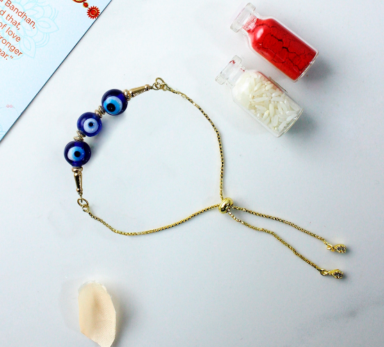 Evil Eye 3 Beads Rakhi