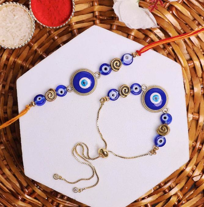 Evil Eye Big Round Rakhi