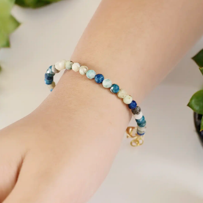 K2 Bracelet In 4mm Faceted Beads