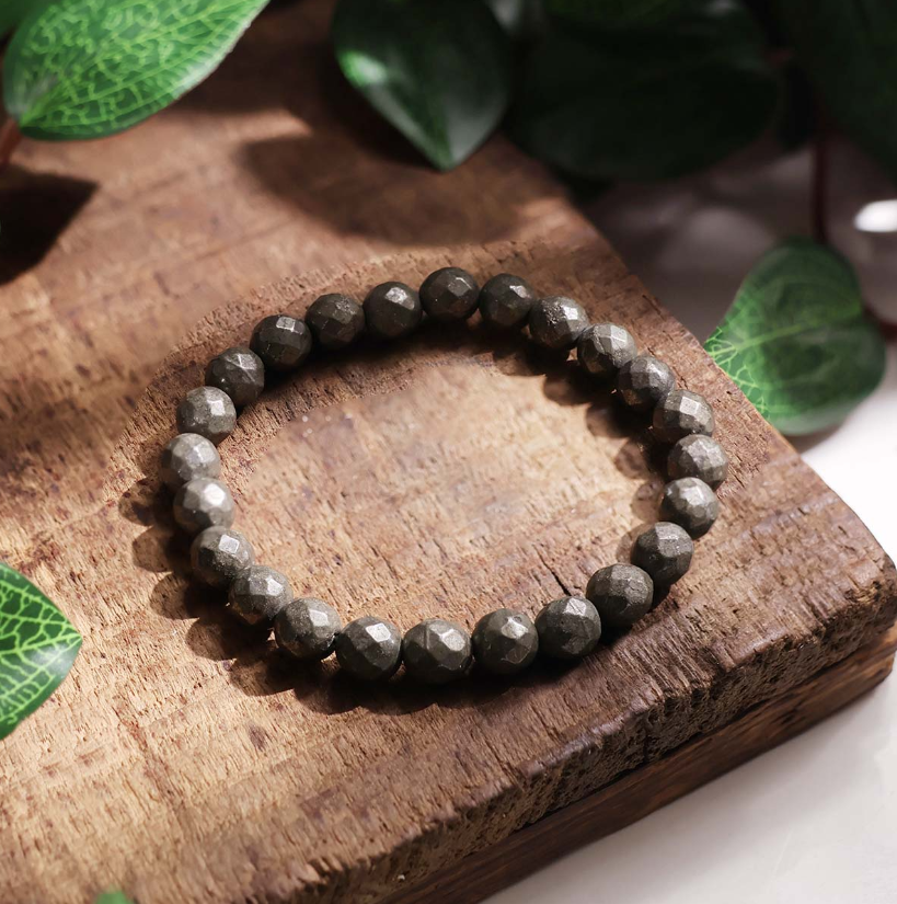 Pyrite Faceted Bracelet
