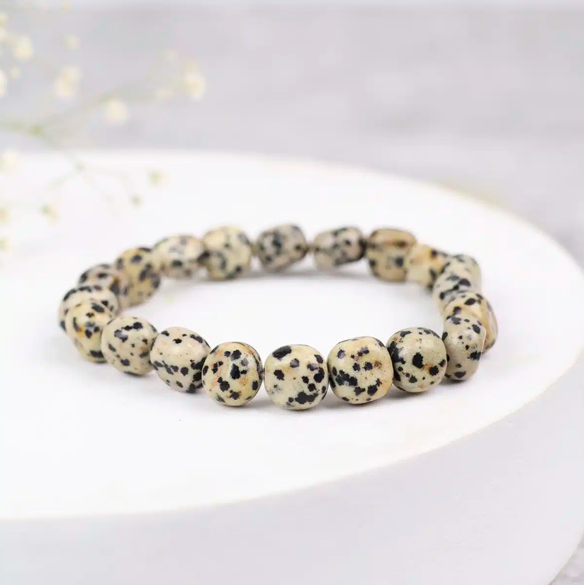 Dalmatian Jasper Small Tumble Bracelet
