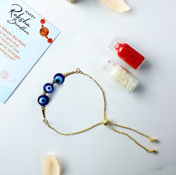 Evil Eye 3 Beads Rakhi