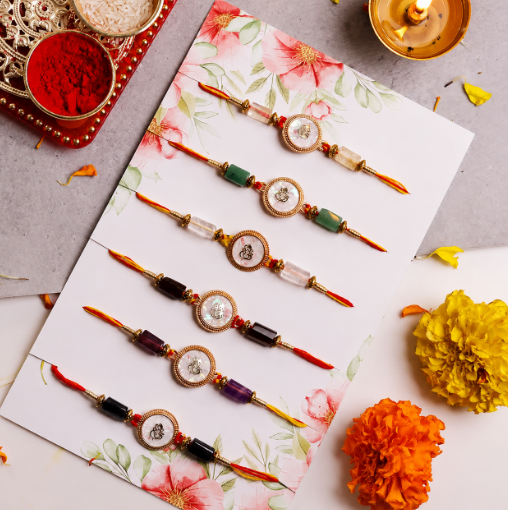 OPL Ganesha Rakhi Set
