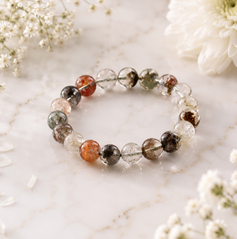 Colorful Lodolite Bracelet