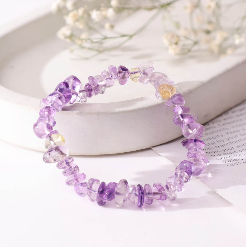 Ametrine Chips Beads Bracelet