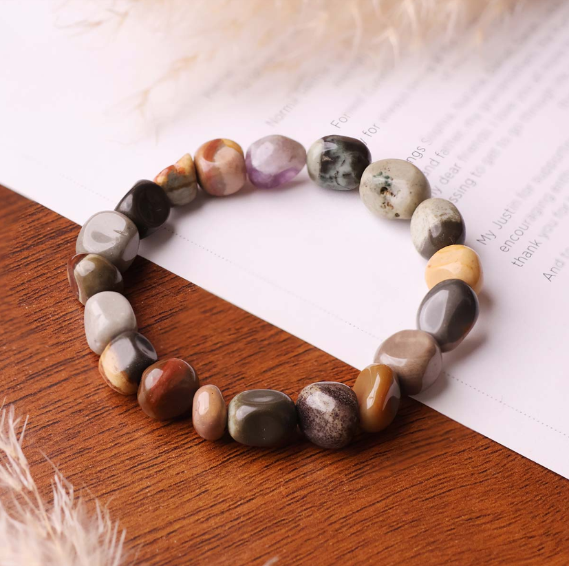 Polly Jasper Small Tumble Bracelet