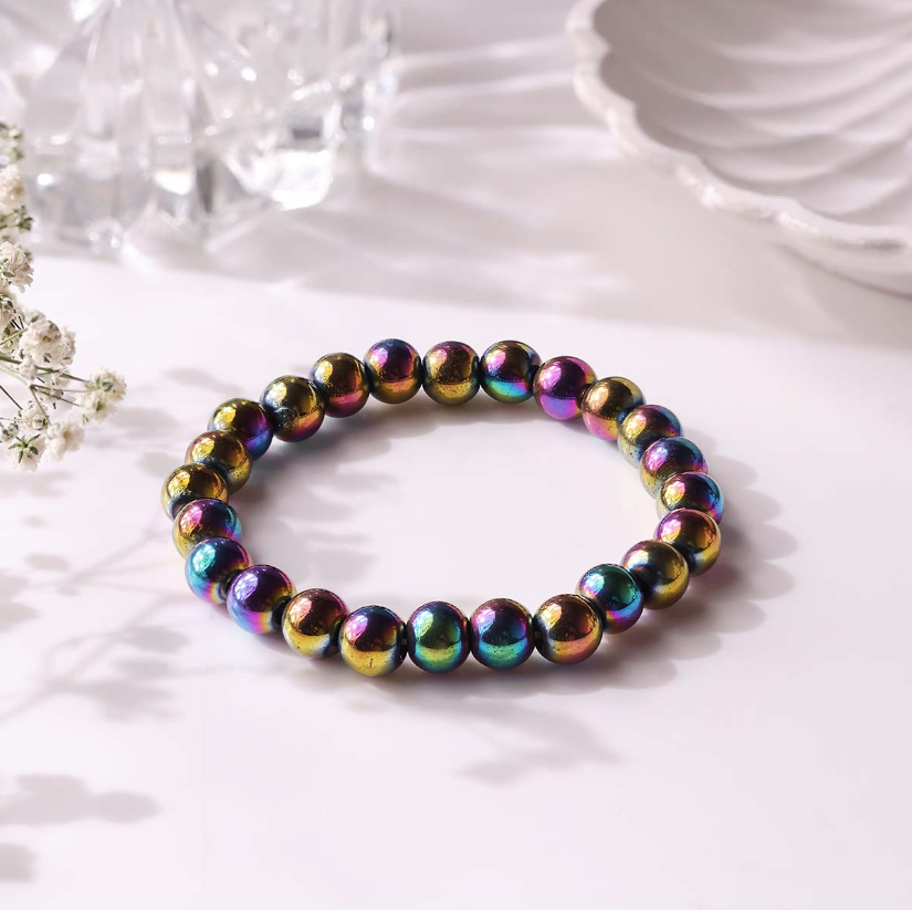 Hematite Titanium Aura Bracelet