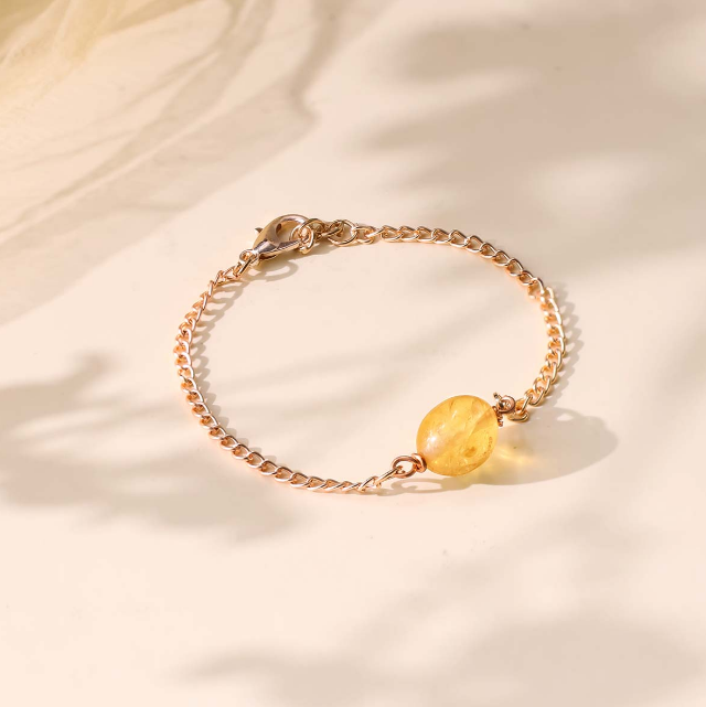 Citrine Single Tumble Bracelet