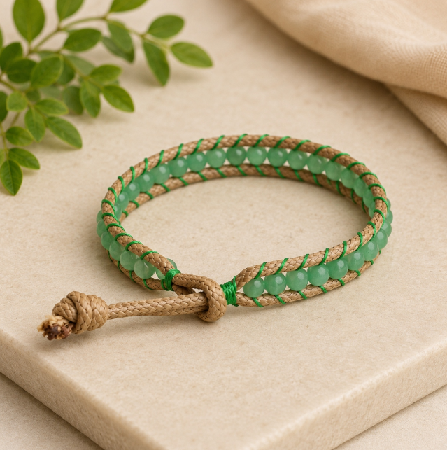 Green Aventurine Wrap Bracelet 4mm