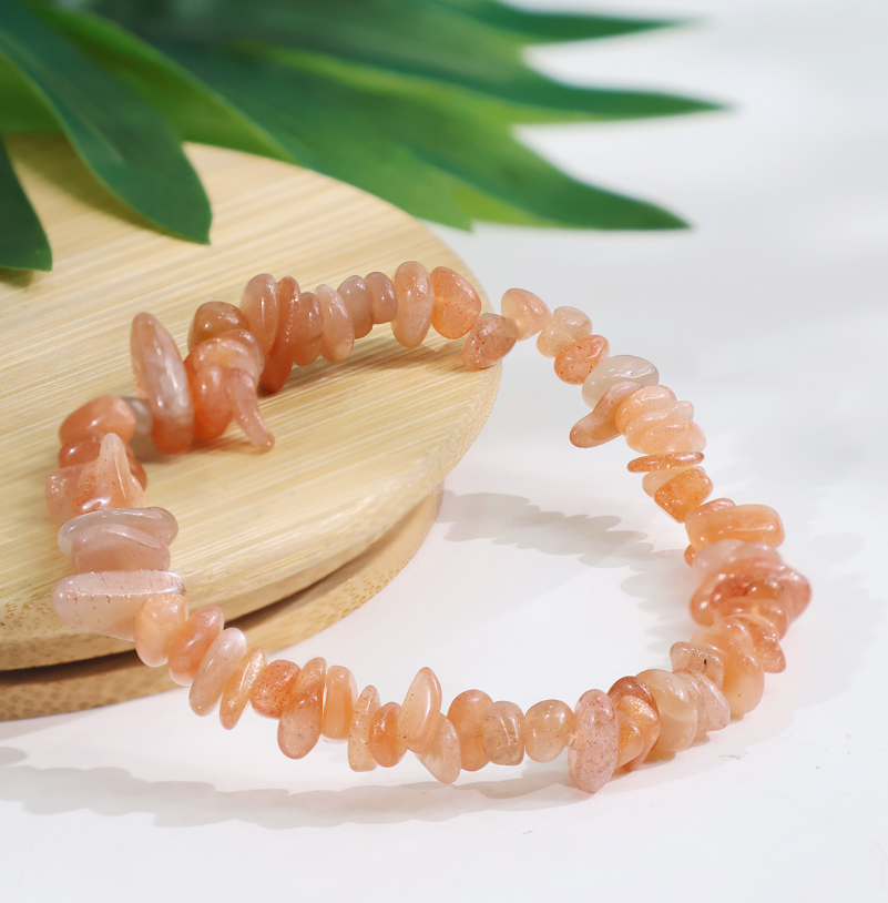Sun & Moon Stone Chips Bracelet