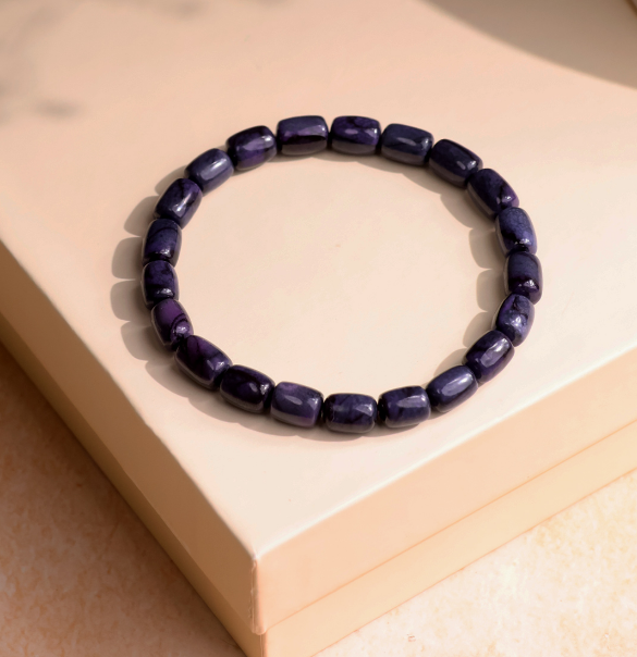 Sugilite Rectangle Shape Bracelet 10-15 Gms