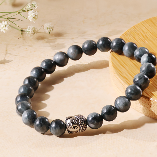 Cats Eye Buddha Bracelet 8 mm