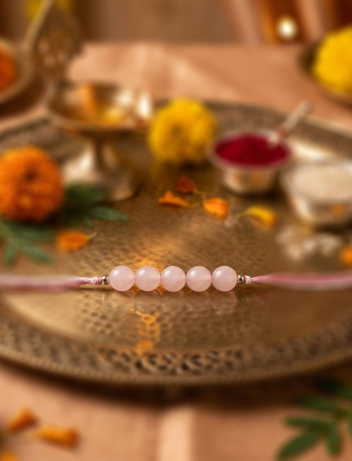 ROSE QUARTZ RAKHI