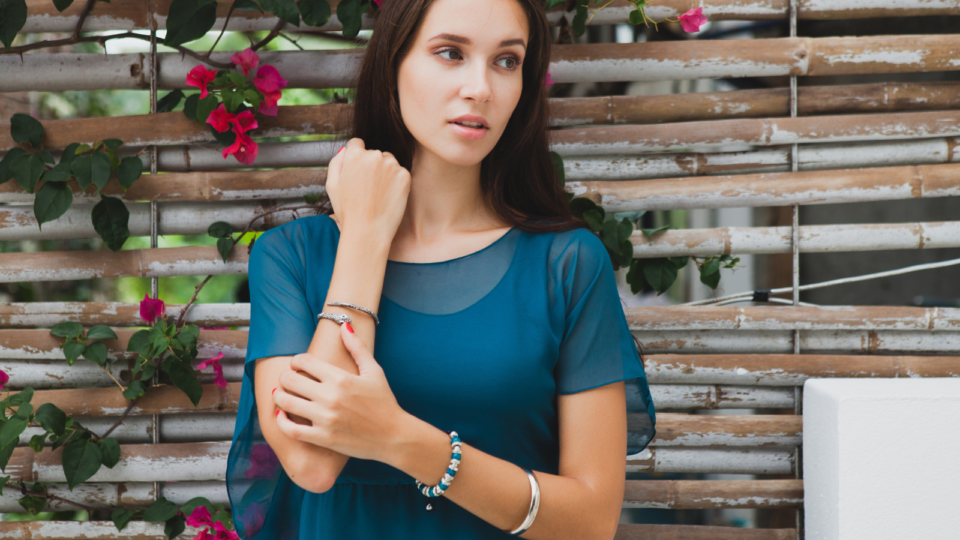 Amazonite Rectangle Beads Bracelet