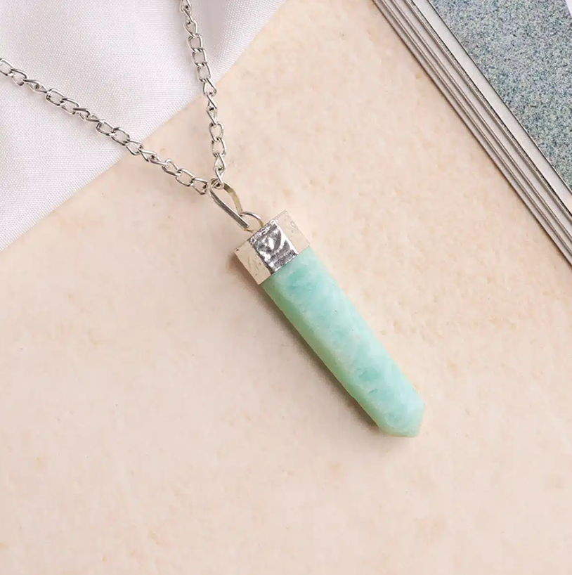 Amazonite Pencil Pendant