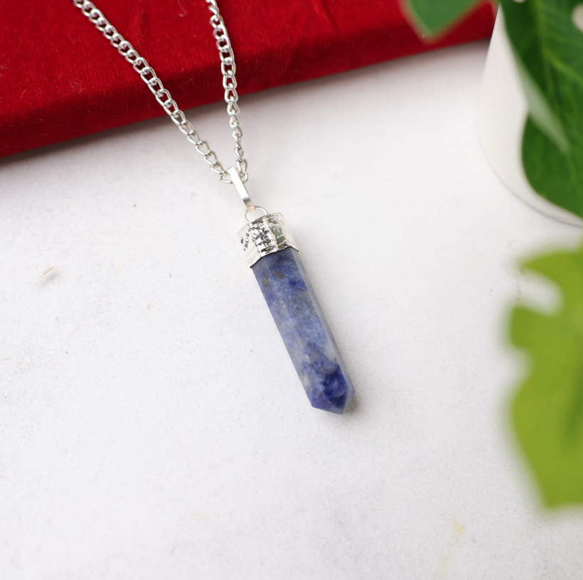 Sodalite Pencil Pendant