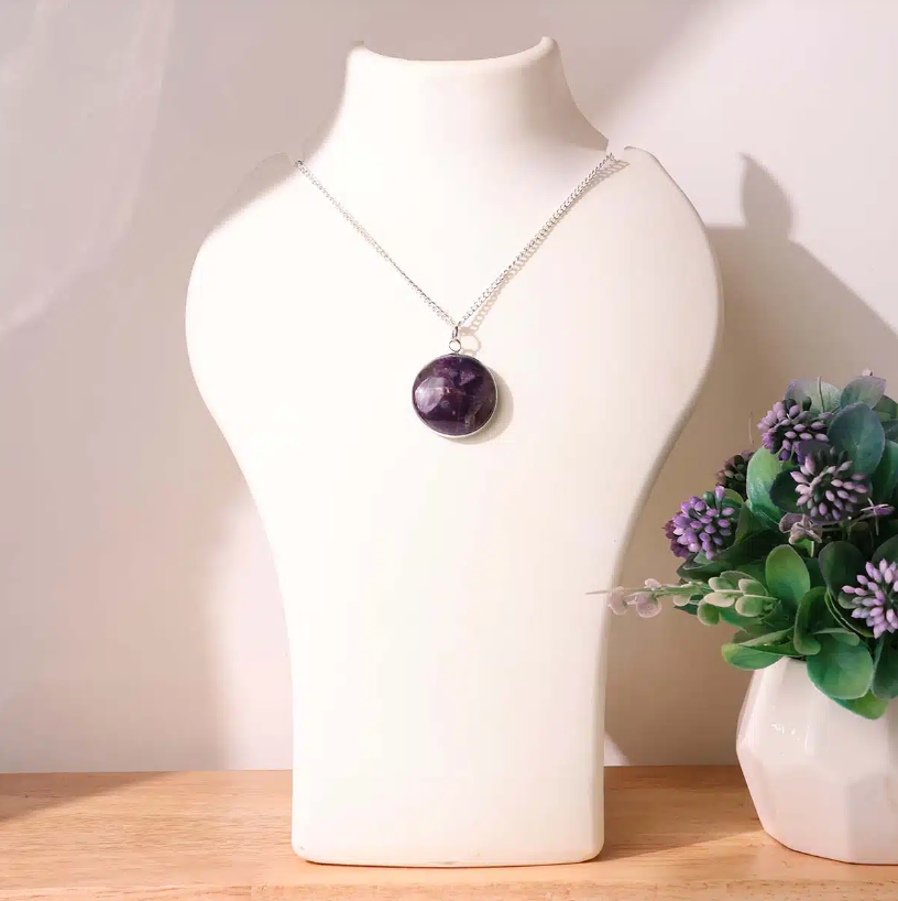 Amethyst Round Pendant