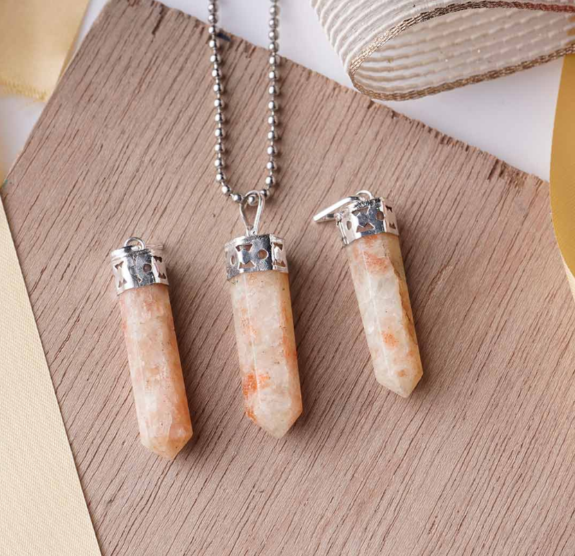 Sunstone Pencil Pendant