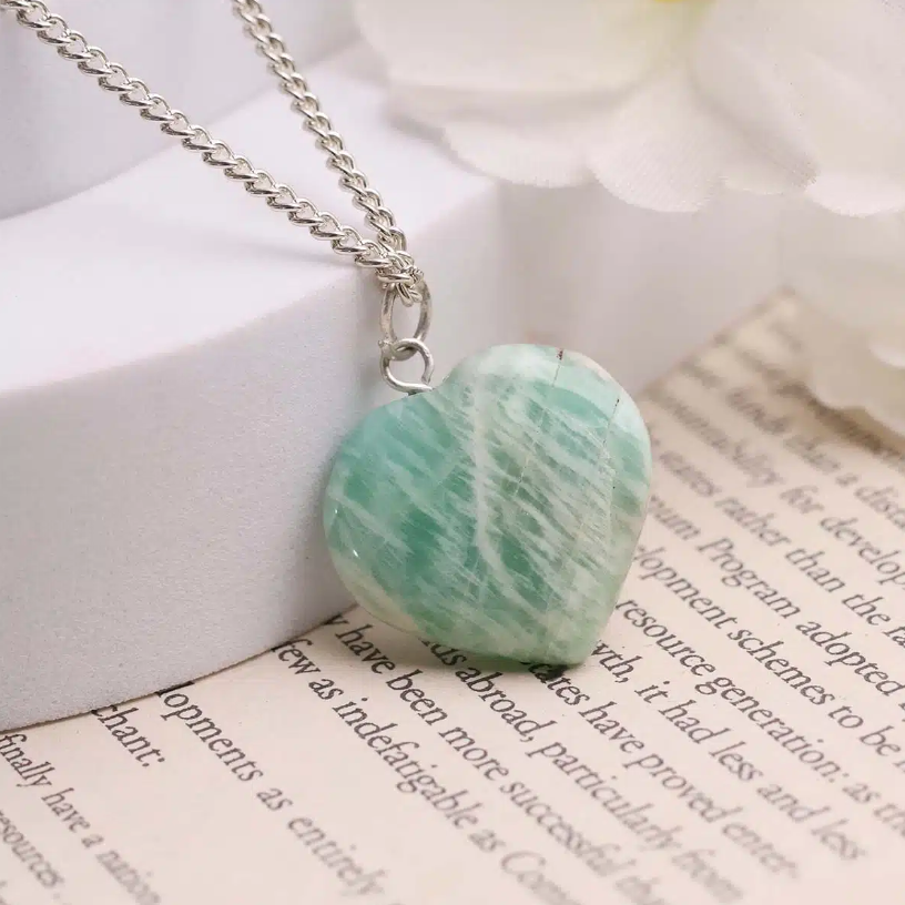 Amazonite Mini Heart Pendant