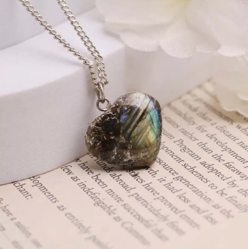 Labradorite Mini Heart Pendant