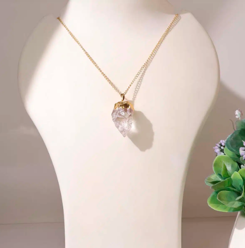 Clear Quartz Raw Pendant