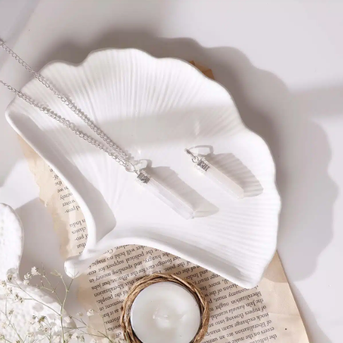 Selenite Pencil Pendant