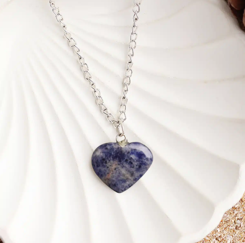 Sodalite Mini Heart Pendant