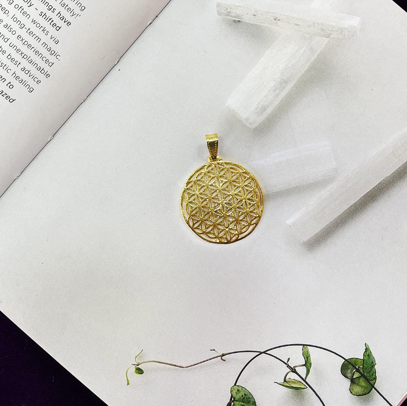 Flower of life Pendant – Golden