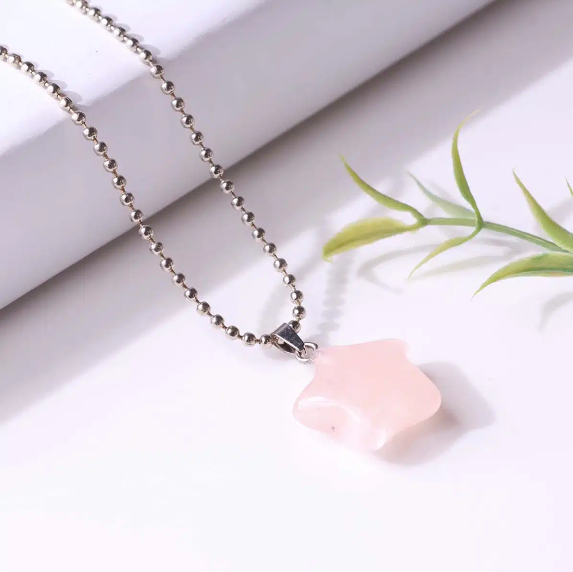 Rose Quartz Star Pendant