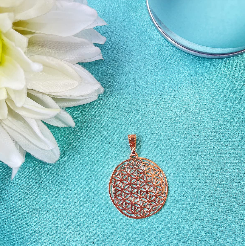 Flower of Life Pendant – Rose Gold