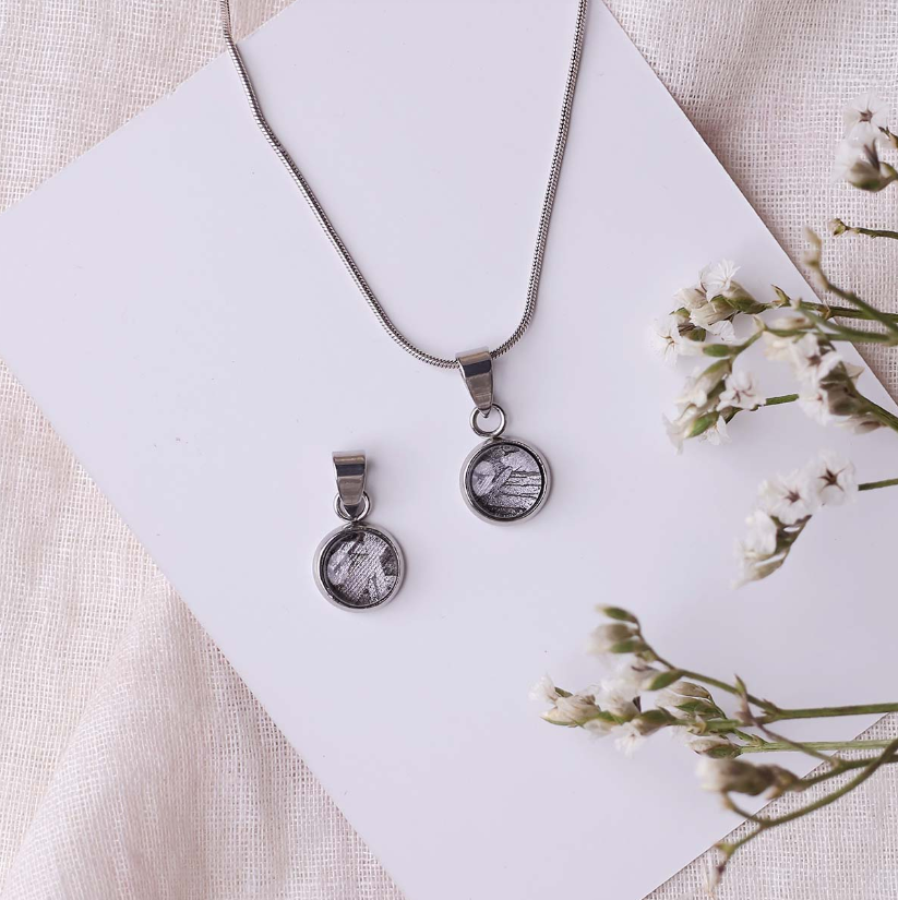 Aletai Iron Meteorite Round Pendant