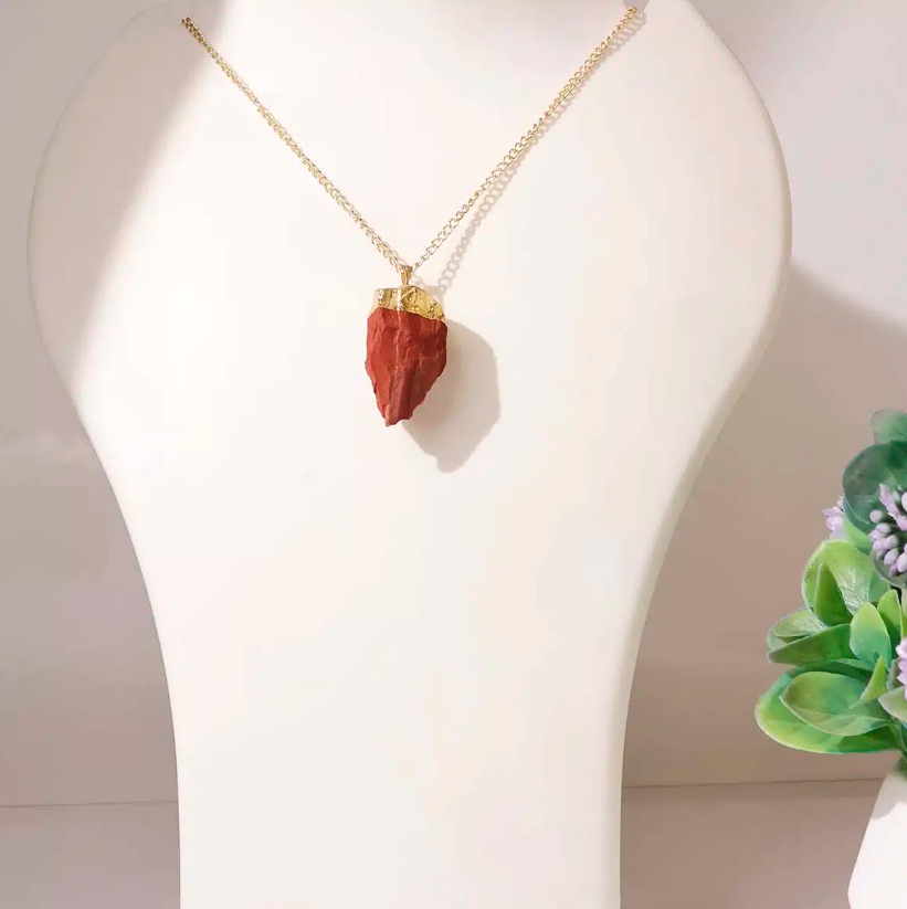 Red Jasper Raw Pendant