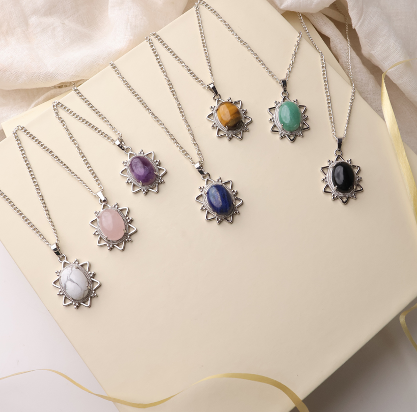 Oval Star Design Pendant