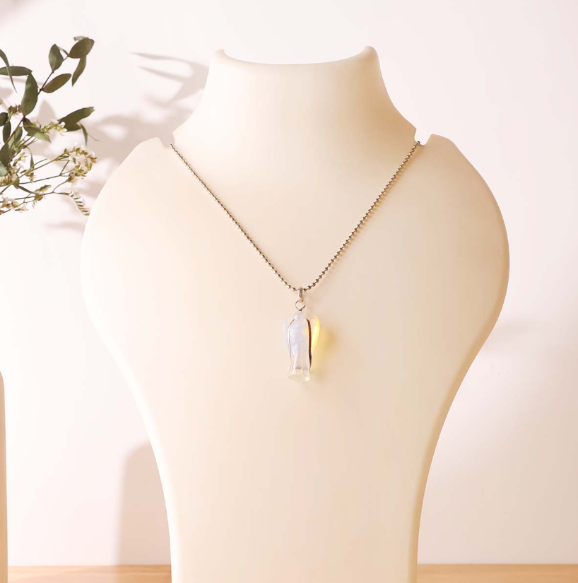 Opalite Angel Pendant 1 inch