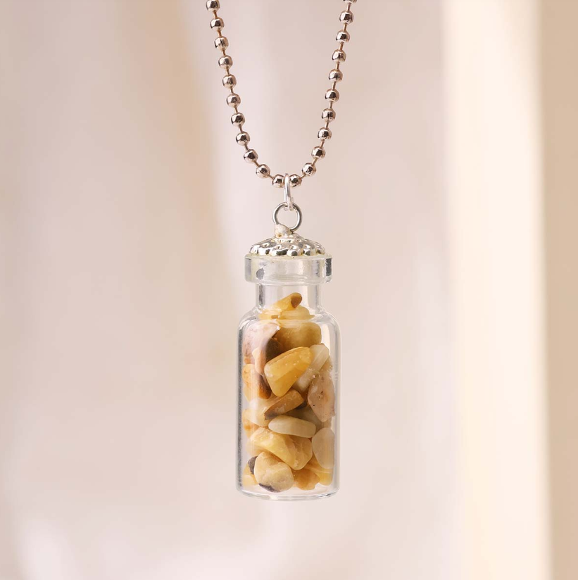 Yellow Aventurine Bottle Pendant