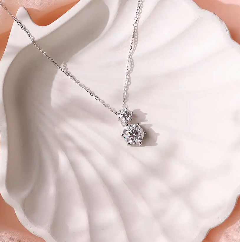 Zircon Silver Pendant