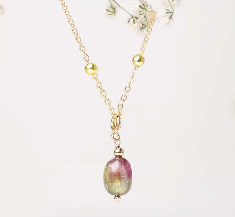 Watermelon Tourmaline Pendant