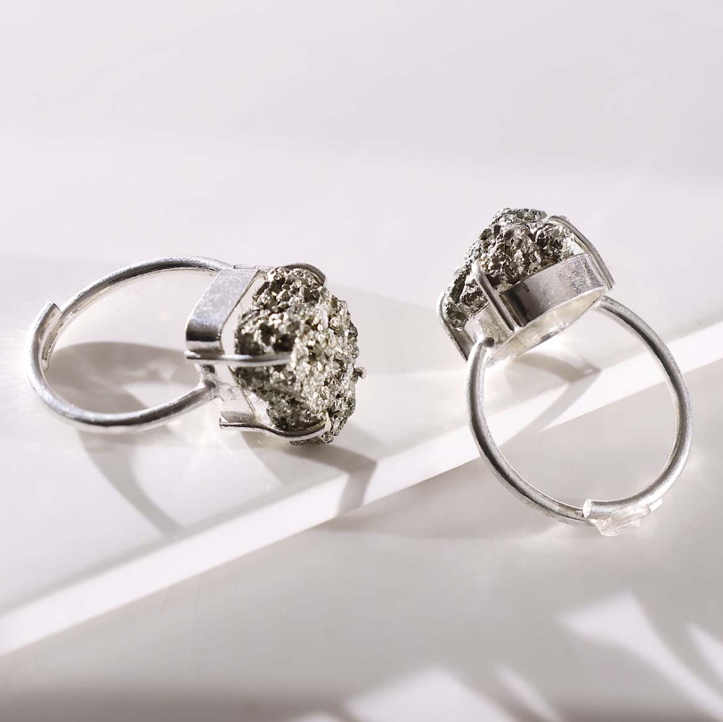 Pyrite Cluster Ring