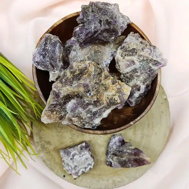 Chevron Amethyst Raw Stone