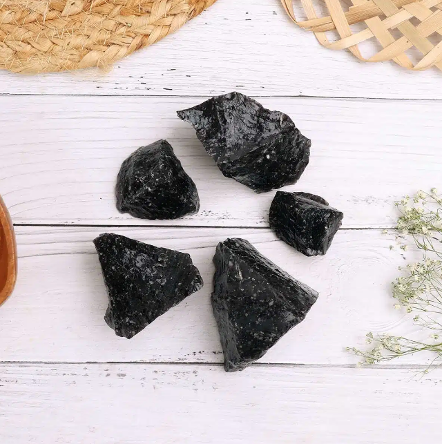 Dot Obsidian Raw Stone