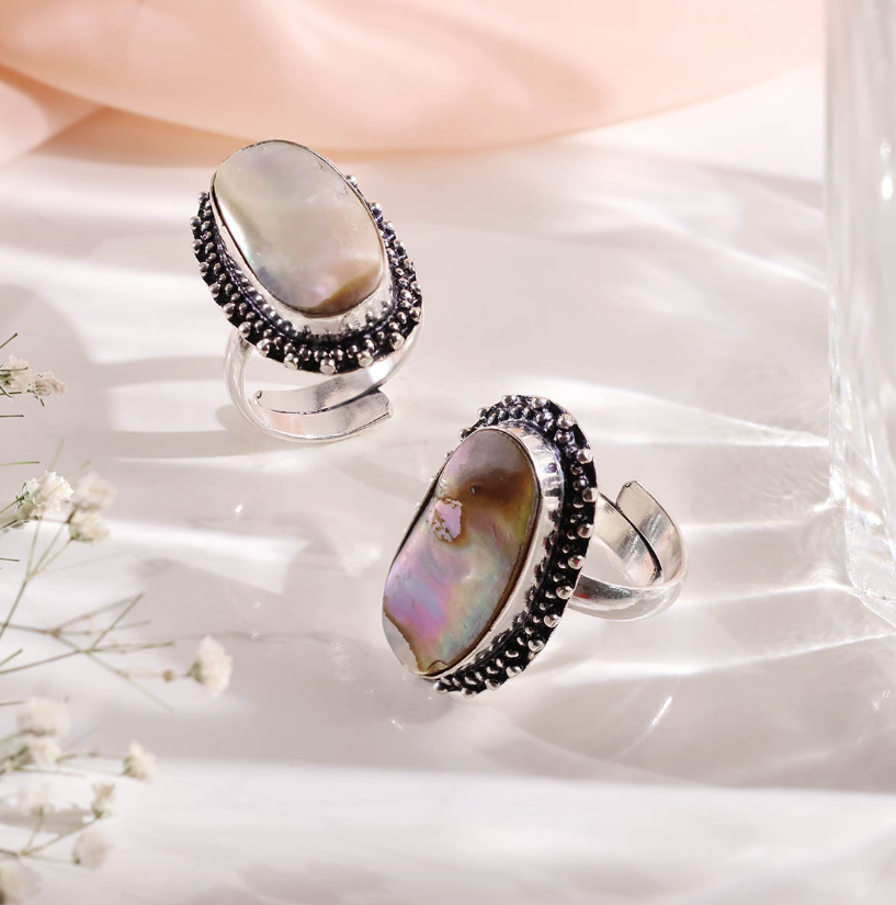 Mother Of Pearl Oval Ring